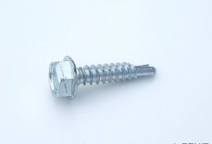 Samovrtná skrutka 4,8x22mm so šesťhrannou hlavou   (farba: strieborná, dĺžka: 22 mm)  