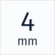 Pre hrúbku 4mm 