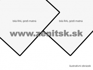 ACP BOND 3mm Al 0,12 biely mat RAL9016 / biely mat RAL9016