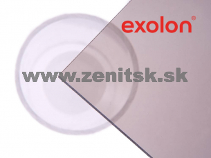 Plný polykarbonát Exolon mono 2UV bronz 6mm   (šírka: 2050 mm, dĺžka: 3050 mm) 