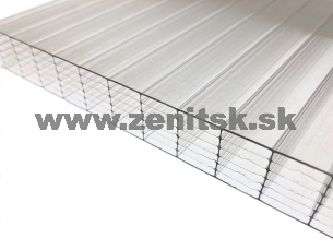 Komôrkový polykarbonát Exolon 7/20 BF číry   (šírka: 2100 mm, dĺžka komôrok: 6000 mm) 