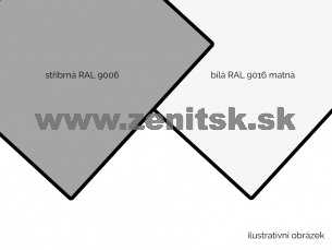 ACP BOND 3mm Al 0,12 strieborný RAL9006 / biely mat RAL9016 ACP BOND 3mm Al 0,12 strieborný RAL9006 / biely mat RAL9016