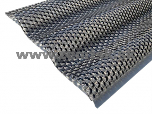 Vlnitá polykarbonátová doska 76/18 šedá so štruktúrou včelí plást Suntuf Vlnitá polykarbonátová doska 76/18 šedá so štruktúrou včelí plást Suntuf