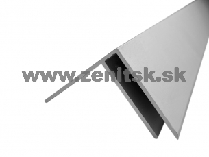 Predĺžený F profil na hr. 6mm z hliníku prírodný Predĺžený F profil na hr. 6mm z hliníku prírodný